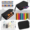 Fmeida Big Capacity Storage Pouch Marker Pen Pencil Case Simple Stationery Bag Box Art Tool & Sketch Storage Boxes - 2 of 4