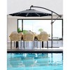 10FT Cantilever Patio Umbrella, Offset Hanging Market Umbrella , UPF 50+ & Easy Tilt for Pool, Deck, Garden - 4 of 4