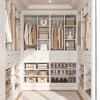 Aheaplus Closet Organizer System with Drawers and Adjustable Shelves, Freestanding Walk-in Wooden Closet - 3 of 4