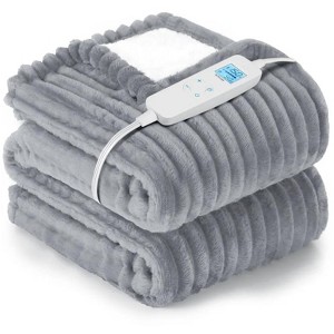 WOPET Electric Heated Blanket - 62"x84" Flannel Heating Blanket with 4-Hour Auto-Off and 6 Heat Levels, ETL/FCC Certified - 1 of 1