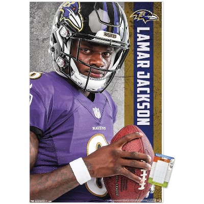 Trends International Nfl Baltimore Ravens - Lamar Jackson Feature Series 23  Unframed Wall Poster Print White Mounts Bundle 22.375 X 34 : Target