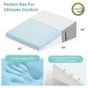 Vipbear Bed Wedge Pillow with Soft Memory Foam and Washable Cover, Wedge Pillow for Sleeping, Triangle Pillow Wedge for Back Pain Relief - 4 of 4