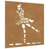 vidaXL Patio Wall Decoration 21.7"x21.7" Corten Steel Ballet Dancer Design - 2 of 4