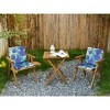ARTPLAN Outdoor Chair Cushions for Patio Furniture, Waterproof Outdoor Cushions, Round Corner Patio Chair Cushions Set of 4 with Ties,17"x16"x2" - 2 of 4
