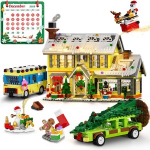 HOGOKIDS 24 Days Advent Calendar Christmas Holiday House Building Set Toys for Adults and Kids Aged 12+ - 1 of 4