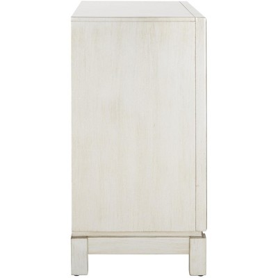 Ashlynn 32" Silver Solid Wood 2 Door Chest