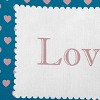 16"x16" Valentine's Day Love Square Throw Pillow Teal - e by design - 2 of 4