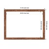 Amanti Art Fresco Dark Walnut Framed Dry Erase Magnetic Board - 3 of 4