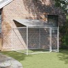 Dog Cage Grey Galvanized steel 6.6 x 6.6 x 6.6 ft Durable vidaXL - 3 of 4