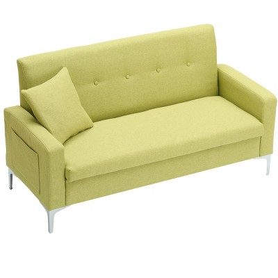 NicBex 57.1 Inch Storage Couch Loveseat Sofa with Metal Legs for Living Room,Small Space,Office,Apartment