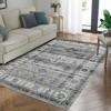Washable Rug Vintage Rug Non Slip Indoor Floor Carpet Boho Accent Area Rug for Living Room Bedroom Kitchen - 2 of 4