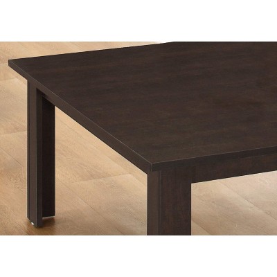Transitional Dark Taupe 3-Piece Coffee and End Table Set