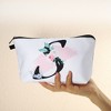 Unique Bargains Large Capacity Zipper Personalized Small Makeup Bag White - 4 of 4