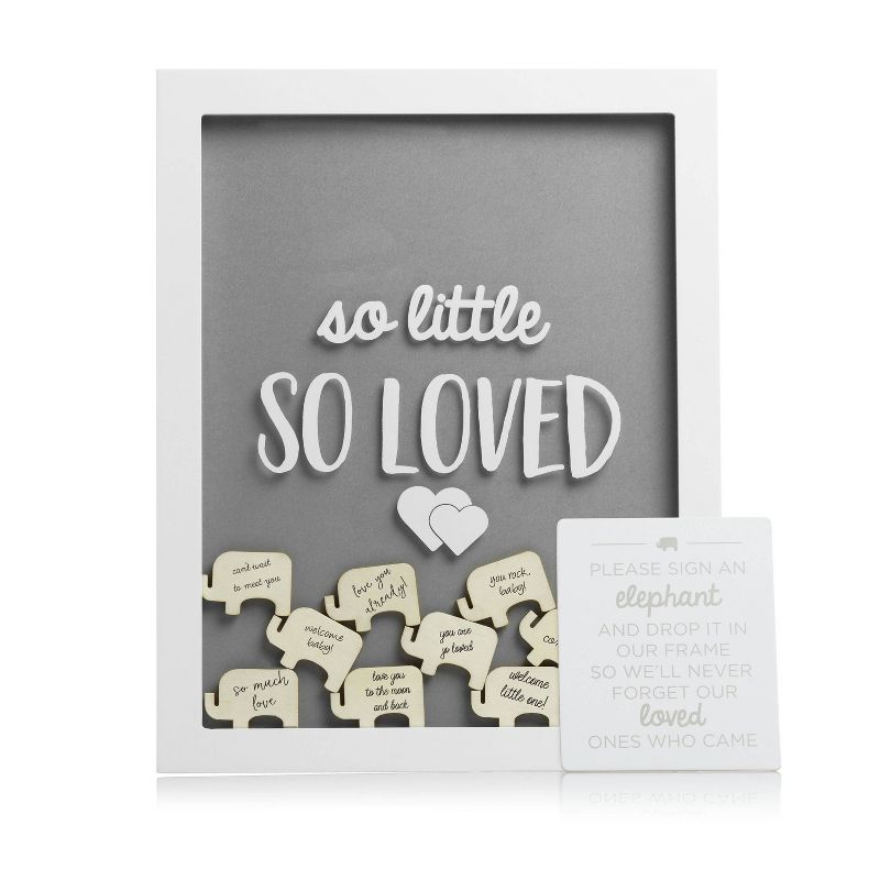 Pearhead Little Wishes Signature Guestbook Photo Frame - Gray/White, 1 of 11