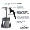 London Sip Stainless Steel Espresso Maker - 2 of 4