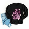 Simply Sage Market S.W.Smiley Let Your Light Shine Smiley Face Sweatshirt - 3 of 4