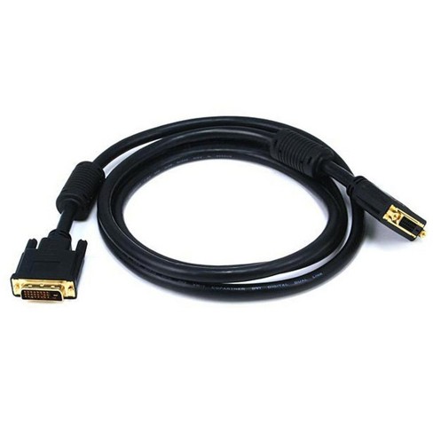 Monoprice 6ft 28awg Cl2 Dual Link Dvi D Male To Female Extension Cable Black Target
