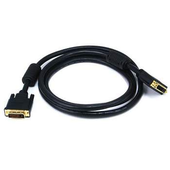 Monoprice DVI Extension Cable - 6 Feet - Black | 28AWG Dual Link Digital 24-pin Male to 24-pin Female Gold Plated