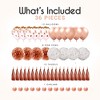 EpiqueOne Rose Gold Party Decorations Set: 36 Piece Party Supplies with 18” Balloons, Pom Poms, Tassels, 10m Ribbon & Tassel Ties - 2 of 4