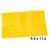 Oxford® Poly Two Pocket Portfolio, Yellow, Pack of 25 - 2 of 3