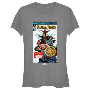 Juniors Womens Marvel Doctor Strange in the Multiverse of Madness Comic Cover T-Shirt - 1 of 4
