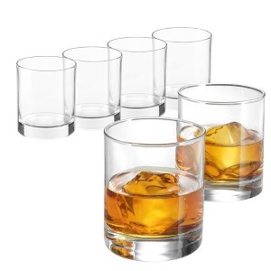 Bormioli Rocco Cortina Set of 6 Old Fashioned Glasses, Lowball Glasses, 8.5 Oz Weighted Bottom Short Glass Tumbler, Made In Italy - 1 of 4