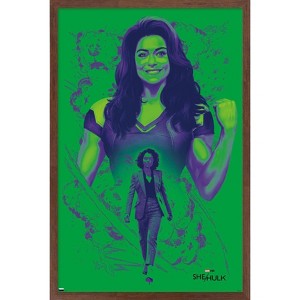 Trends International Marvel She-Hulk: Attorney At Law - Pose Framed Wall Poster Prints - 1 of 4