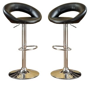 NicBex Set of 2 Bar Stools for Kitchen Island,Modern Faux Leather Counter Bar Stools with Footrest,Bar Chairs for Dining Rooms,Kitchens Islands - 1 of 4