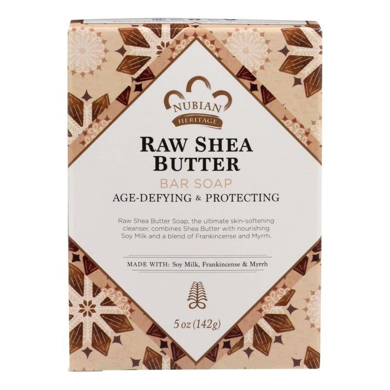 Nubian Heritage Age-Defying and Protecting Raw Shea Butter Bar Soap - 5 oz, 1 of 6