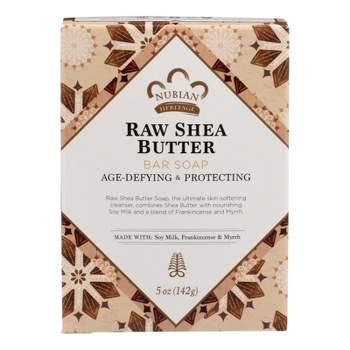 Nubian Heritage Age-Defying and Protecting Raw Shea Butter Bar Soap - 5 oz