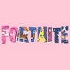 Girl's Fortnite Classic Logo Character Fill T-Shirt - 2 of 4