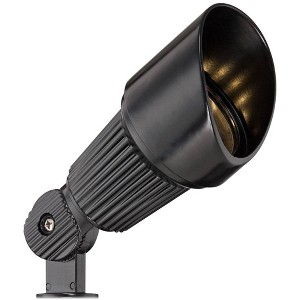 John Timberland Hooded Low Voltage Black 7 1/2" High LED Landscape Spotlight - 1 of 4