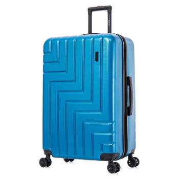 DUKAP Zahav Lightweight Hardside Large Checked Spinner Suitcase - Teal