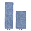 Lux Premium 100% Cotton Tufted Solid Reversible 2 Piece Bath Rug Set – Ultra-Soft, Water-Absorbent, Durable, Machine Washable Bathroom Rug - 2 of 4