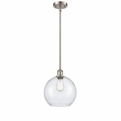 Athens - 1 Light Stem Hung Mini Pendant In Industrial Style-13 Inches Tall and 10 Inches Wide