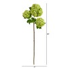 Nearly Natural 33-in Snowball Hydrangea Artificial Flower (Set of 2) - 2 of 3