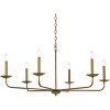 Elegant Lighting Cohen 42 inch pendant in brass - 3 of 4