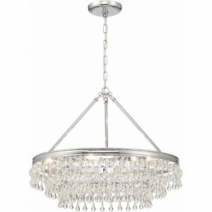 Crystorama Lighting Calypso 6 - Light Chandelier in  Polished Chrome - 1 of 4