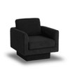 NicBex Boucle Upholstered Swivel Accent Chair with Curved Armrest Design,Modern Barrel Chair for Bedroom,Reading Room - 4 of 4
