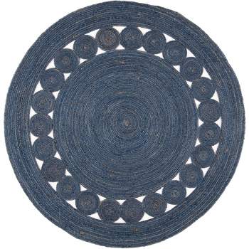 Total Performance Tlp755 Hand Hooked Area Rug - Navy - 8' Round - Safavieh  : Target