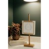 Petal Lane 8"x8" Mon Amour Brass Beaded Framed Wall Art Cream - 3 of 4
