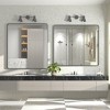 Apmir 38 in. W x 40 in. H Rectangular Aluminum Alloy Framed and Tempered Glass Wall Mirror in Matte Black - 4 of 4