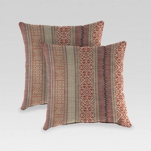 2pk Outdoor Pillow Set - Jordan Manufacturing - 1 of 3