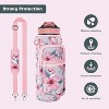 BABYYER Water Bottle Carrier Bag, with Adjustable Shoulder Strap, Sling Bag Sleeve Pouch Holder, for Walking Hiking Camping Gym - 4 of 4