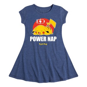 Girls' - Pokémon - Power Nap Fit & Flair Cap Sleeve Dress - 1 of 3