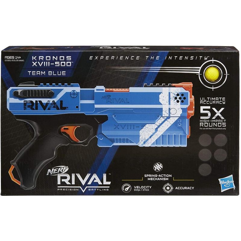 Hasbro Nerf Rival Kronos XVIII 500 Spring-Action Blaster | Blue, 2 of 4