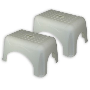 Romanoff Step Stool, White, Pack of 2 - 1 of 1