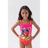 Miraculous Cat Noir Ladybug Girls One Piece Bathing Suit Rash Guard Tankini Top and Bikini Bottom 4 Swimsuit Set Little Kid to Big Kid - 4 of 4