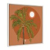 Kate and Laurel Sylvie Miami Moonrise Framed Canvas by Erika Wynn, 22x22, White - 2 of 4