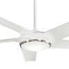 60" Minka Aire Raptor Flat White LED Ceiling Fan with Remote - 3 of 4